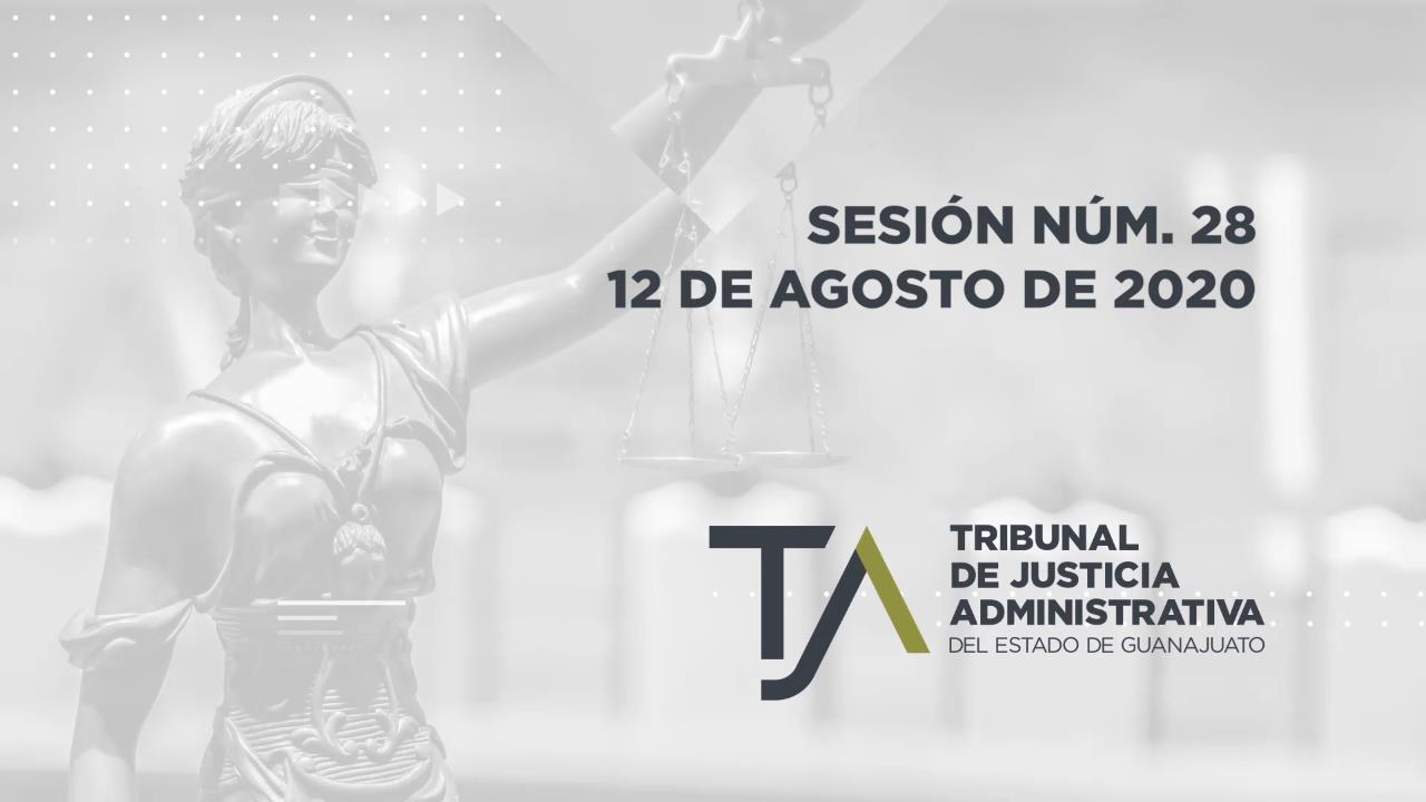 SESIÓN ORDINARIA TJA GUANAJUATO NÚM. 28 12 DE AGOSTO, 2020 Tribunal de Justicia SESIÓN ORDINARIA TJA GUANAJUATO NÚM. 28 12 DE AGOSTO, 2020 Tribunal de Justicia